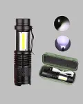 Şarjlı Mini LED El Feneri 2000 Lümen Su Geçirmez-4