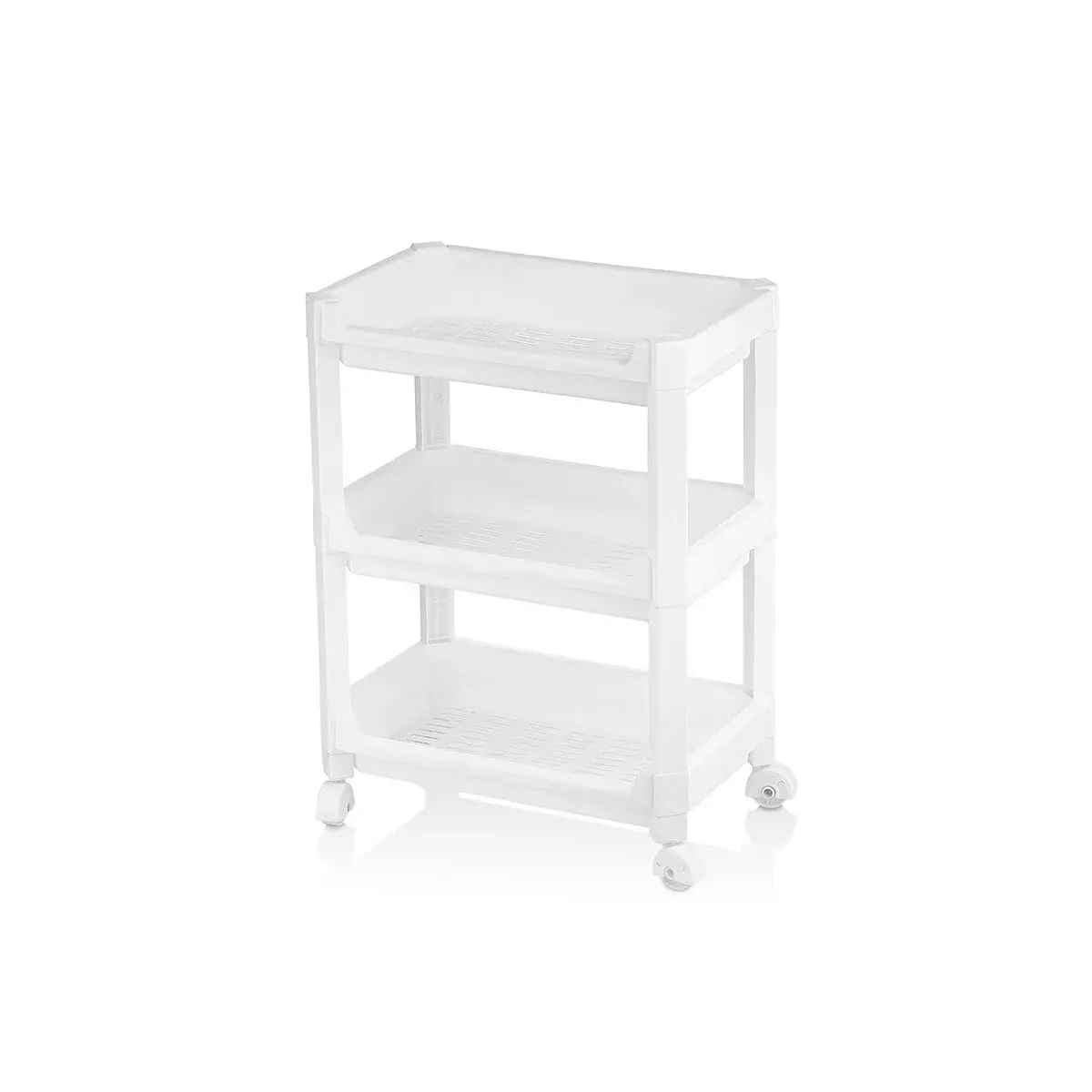 Rafty Geniş 3 Katlı Tekerlekli Sepet Organizer Düzenleyici Raf Ünitesi 352X220X480MM