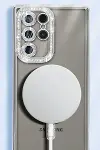 Samsung Galaxy S25 Ultra Kılıf Joke Simli Magneticsafe Kılıf - Gümüş-2