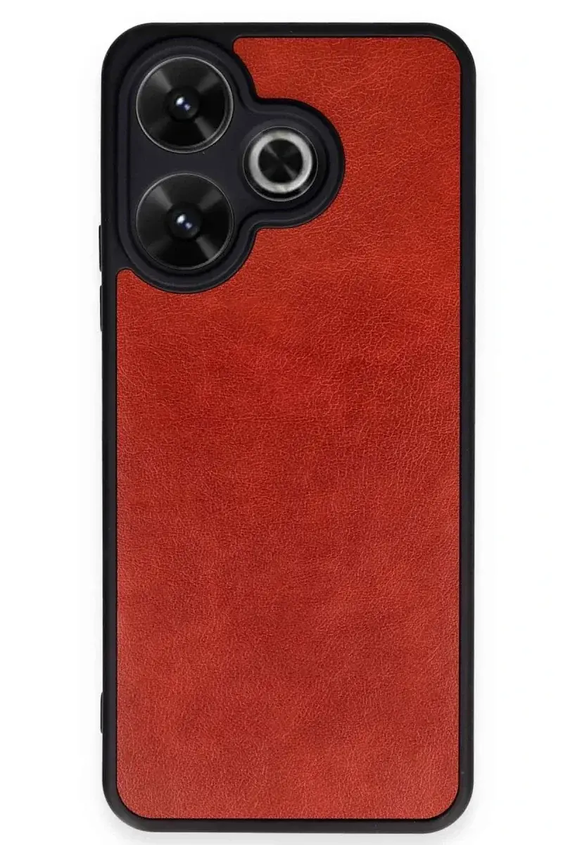 Xiao Red 13 4G Kılıf Aras Deri Kapak - Kırmızı