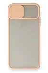 Apple iPhone X Kılıf Palm Buzlu Kamera Sürgülü Silikon - Pembe-2