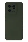 Xiao 13 Pro Kılıf Nano içi Kadife Silikon - Koyu Yeşil-1