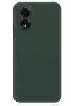 Oppo A38 Kılıf First Silikon - Koyu Yeşil-1