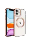 Apple iPhone 11 Kılıf Kross Magneticsafe Kapak - Rose-1