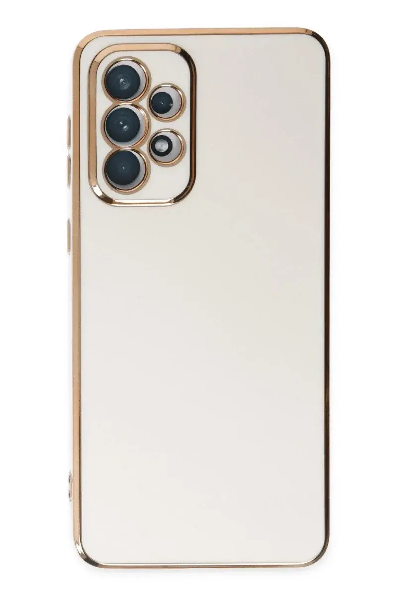 Samsung Galaxy A73 5G Kılıf Volet Silikon - Beyaz