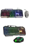 RGB Işıklı Gang Oyuncu Klavye Q Klavye Mouse Hediyeli-4
