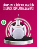 Solar ve USB Şarjlı Su Geçirmez Katlanabilir LED Lamba-1