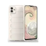 Samsung Galaxy A04 Kılıf Optimum Silikon - Krem-1