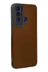 Tecno Pova Neo Kılıf Loop Deri Silikon - Kahverengi-2