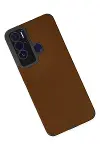 Tecno Pova Neo Kılıf Loop Deri Silikon - Kahverengi-3