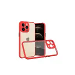 Apple iPhone 13 Pro Kılıf a Şeffaf Silikon - Kırmızı-3
