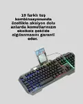 Gang Klavye ve Mouse Seti PG8018 – Dayanıklı Tuşlar, Hızlı Komut-3