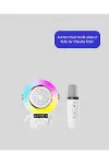 RGB Işıklı Astronot Bluetooth Hoparlör Karaoke Mikrofonlu-3