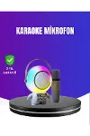RGB Işıklı Astronot Bluetooth Hoparlör Karaoke Mikrofonlu-1