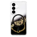 Onegif Samsung Galaxy S26 Lotus Simli Magsafe Kapak - Siyah-3