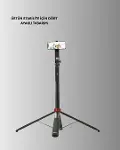 Ayarlanabilir Telefon Tripodu Selfie Stick Çok Açılı Çekim-4