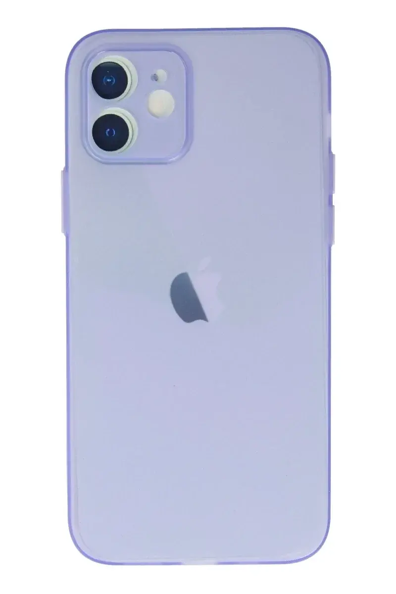 Apple iPhone 12 Kılıf Puma Silikon - Mor