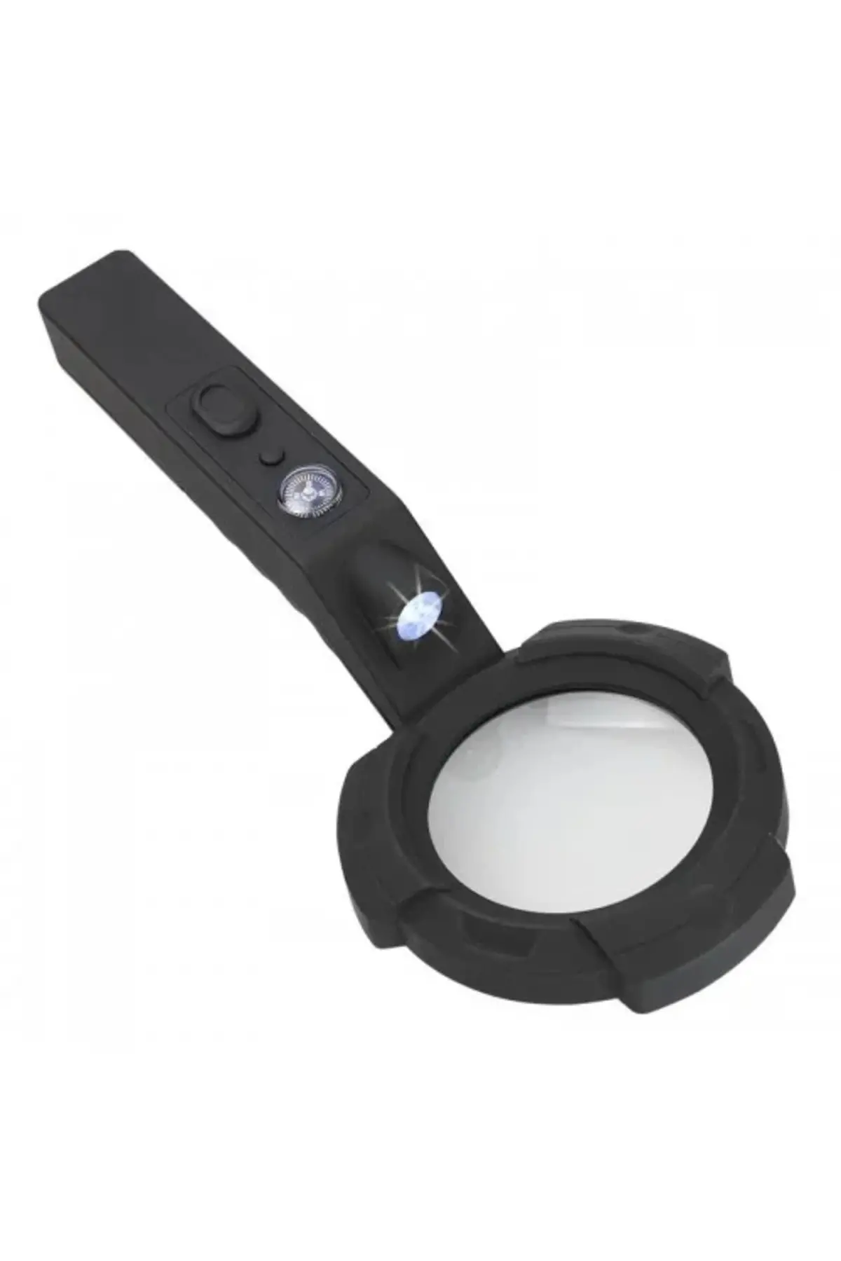 7 Led Aydınlatma,fener,pusula,4x Büyütme Okuma Büyüteç Th600557
