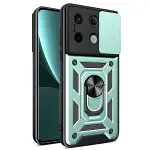 Xiao Red Note 13 Pro 4g Pars Lens Yüzüklü Silikon - Yeşil-1