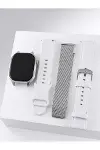 AMOLED Ekranlı Bluetooth Aramalı 3 Kordonlu Akıllı Saat-2