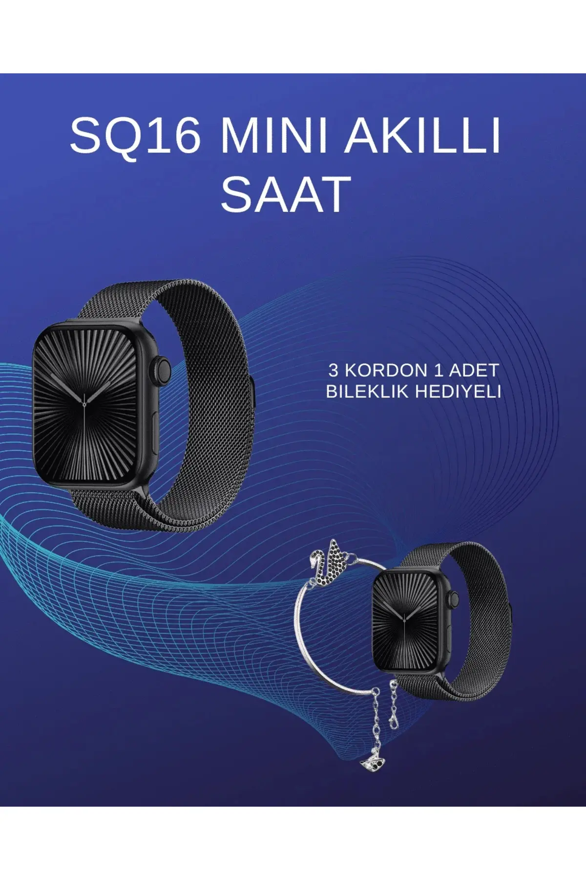 SQ-16 Mini Series 10 Akıllı Saat | Spor Modları, Bildirim ve Müzik Kontrolü