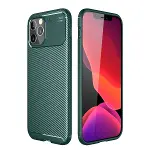 Apple İphone 11 Pro Kılıf Auto Focus Karbon Kapak - Yeşil-1