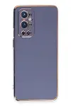 One Plus 9 Pro Kılıf Volet Silikon - Mavi-1