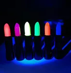 Karanlıkta Parlayan Yanan Uv Neon Ruj Yüz Boyama 6 Adet 6 Renk-2