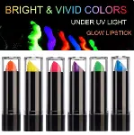 Karanlıkta Parlayan Yanan Uv Neon Ruj Yüz Boyama 6 Adet 6 Renk-1