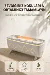 Ultrasonik Hava Nemlendirici Aromaterapi Difüzörü Jöle Yağmur Efektli LED Işıklı 280 ML-1
