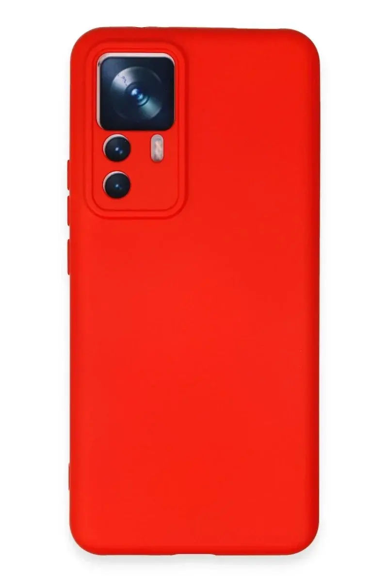 Xiao 12T Pro Kılıf Nano içi Kadife Silikon - Kırmızı