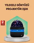 USB Galaxy Projektör Lamba – Romantik Atmosfer, Çocuk Odası, Parti ve Düğün Işığı-1
