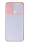 Samsung Galaxy A11 Kılıf Palm Buzlu Kamera Sürgülü Silikon - Pembe-2