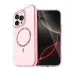 Apple İphone 14 Pro Max Live Diamond Magsafe Kapak - Pembe-1