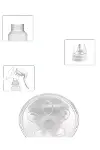 Taşınabilir Manuel Göğüs Pompası Ayarlanabilir Vakumlu 180 ML Şişeli-4