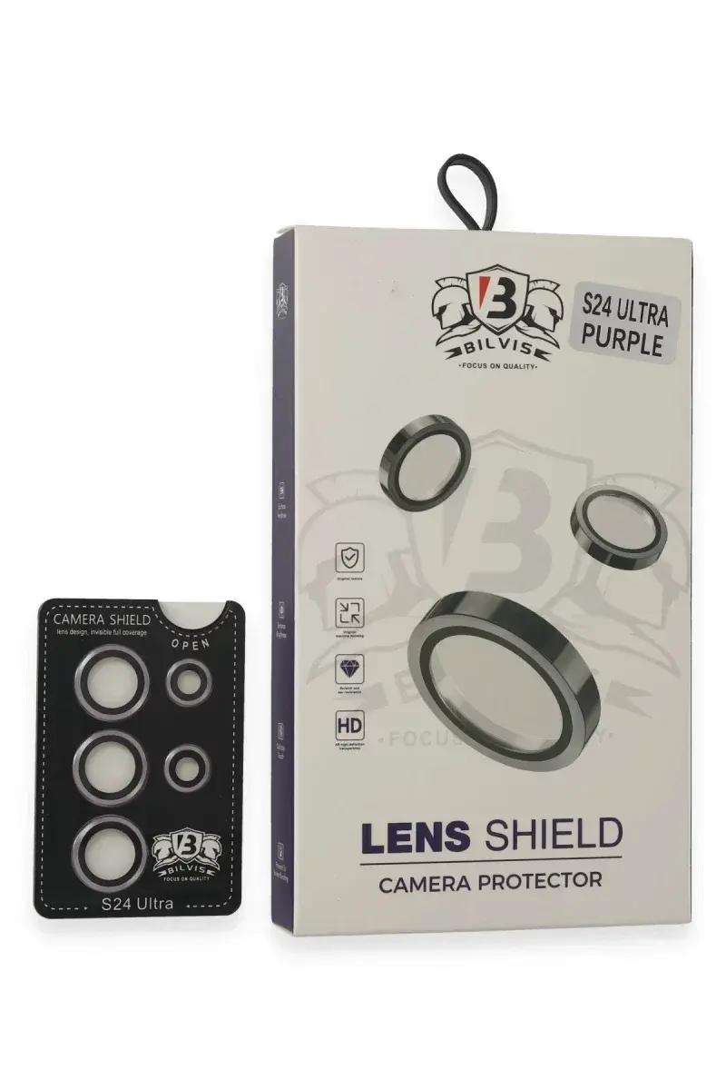 Samsung Galaxy S24 Ultra Bilvis Titan Kamera Lens - Derin Mor