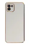Samsung Galaxy A03 Kılıf Volet Silikon - Beyaz-2