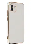 Samsung Galaxy A03 Kılıf Volet Silikon - Beyaz-1