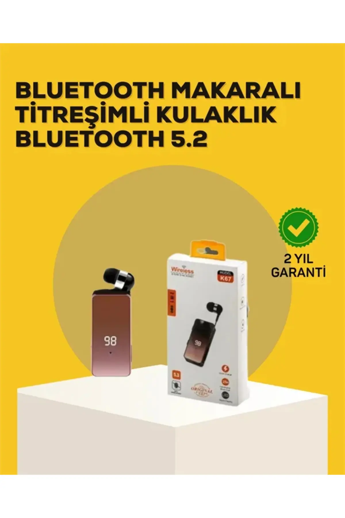 LED Ekranlı, Ses Kontrol Düğmeli Kulaklık – Şarj Durumunu ve Ses Seviyesini Anında Yönetin