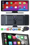 4K 10.2 İnç Çift Kameralı Araç Multimedya Ekranı CarPlay Kablosuz Tüm Cihazlara Uyumlu-3