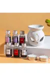 Sonx 3 lü Aromaterapi Uçucu Yağ Seti ve Serak Buhurdanlık - Rahatlatıcı Oda Kokusu & Spa Deneyi-2