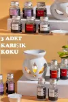 Sonx 3 lü Aromaterapi Uçucu Yağ Seti ve Serak Buhurdanlık - Rahatlatıcı Oda Kokusu & Spa Deneyi-1