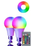 Akıllı RGB Led Ampul Led Uzaktan Kumandalı Renk Değiştiren Ampul-3