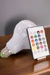 Kablosuz Bluetooth Hoparlör Led Lamba-2