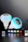 Kablosuz Bluetooth Hoparlör Led Lamba-4