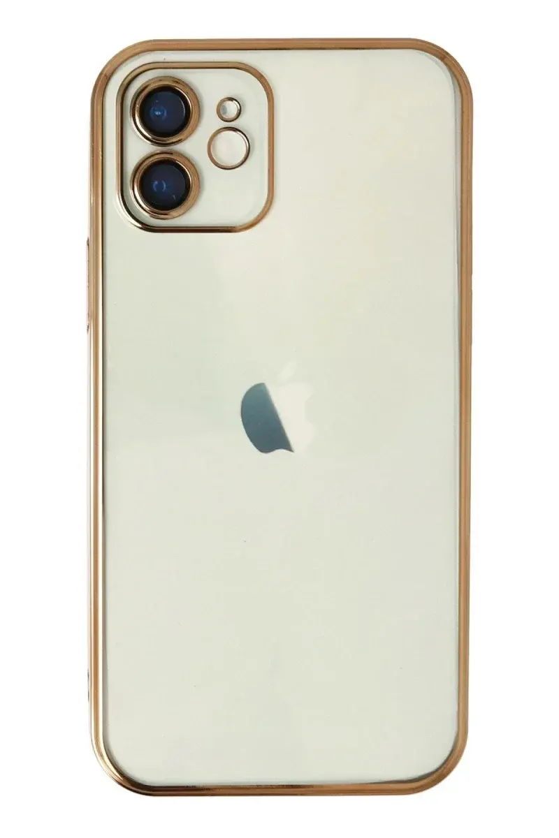 Apple iPhone 11 Kılıf Razer Lensli Silikon - Gold