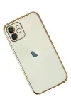 Apple iPhone 11 Kılıf Razer Lensli Silikon - Gold-2