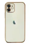 Apple iPhone 11 Kılıf Razer Lensli Silikon - Gold-1