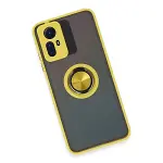 Xiao Red Note 12s Kılıf Montreal Yüzüklü Silikon Kapak - Sarı-4