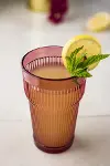 Akrilik Mürdüm Tekli Uzun Bardak & Su Meşrubat Bardağı 400 ml ( Cam Değildir )-2
